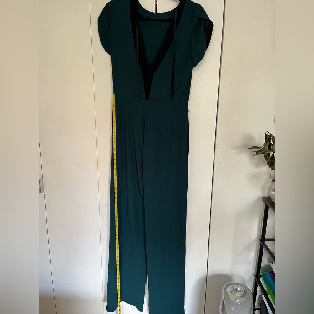 Jewel-toned green jumpsuit Zara Basic (for a tall person)